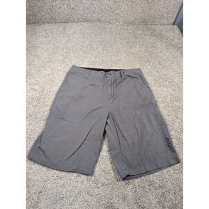 Alpinestars Mens Gray Cotton Twill Walk Shorts Size 31 Embroidered Logo Casual